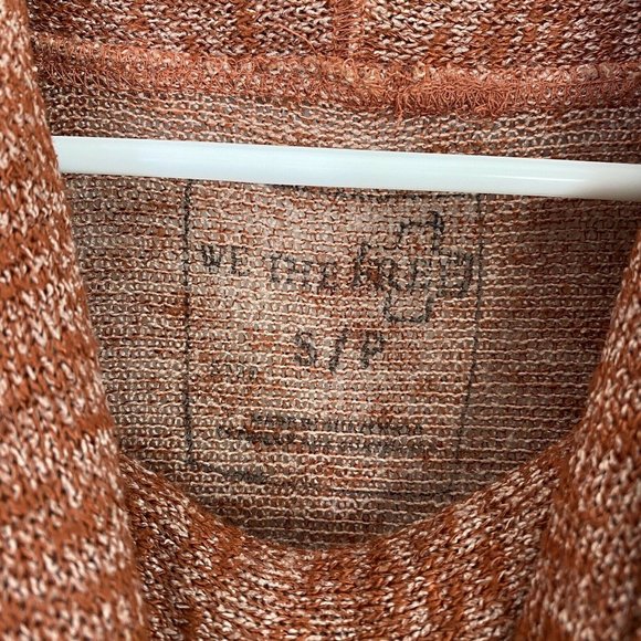 Free People Beatnik Hacci Cowl Neck Sweater Small - Picture 4 of 9